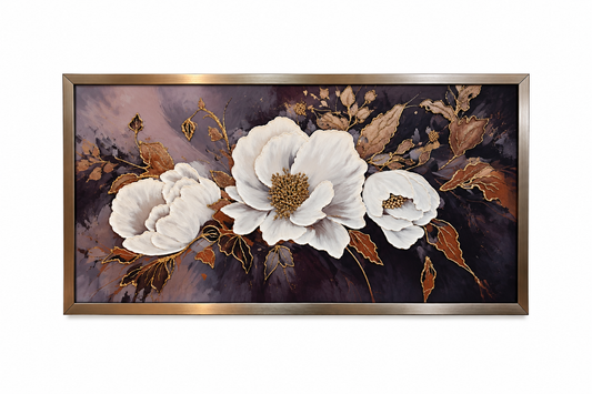 Autumn Magnolia Harmony Wall Art - (65x110cm)