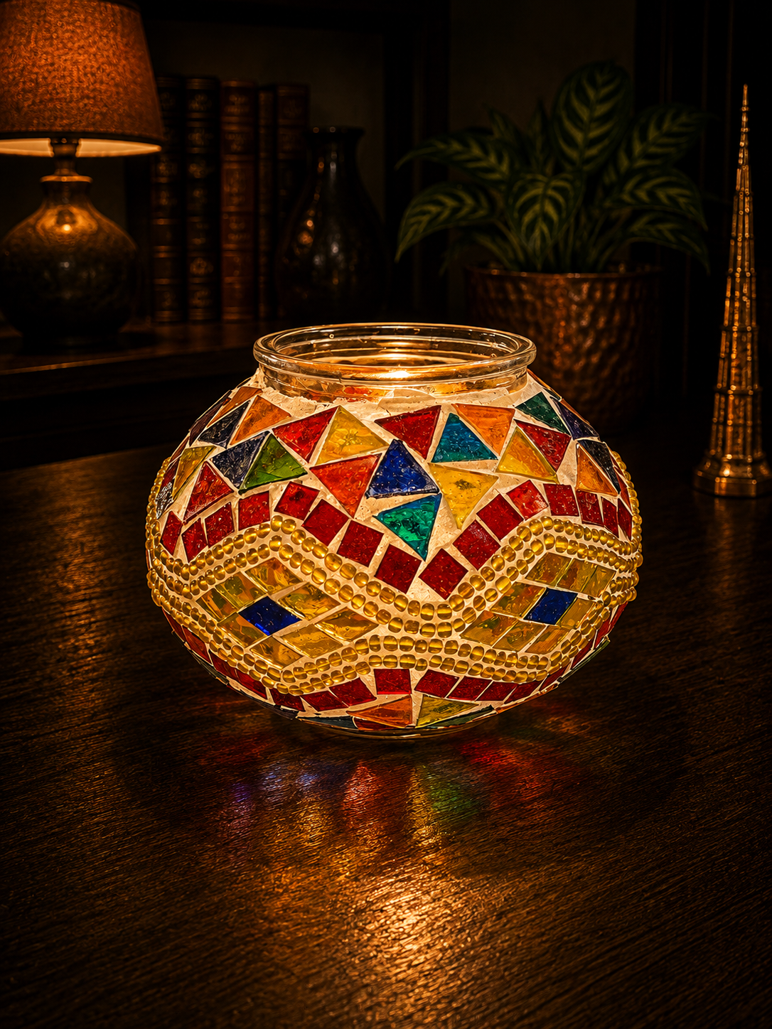Elegant Turkish Mosaic Glass - (13cm)