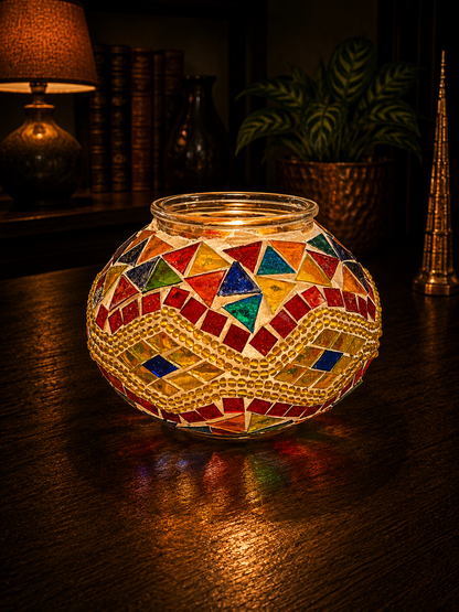 Elegant Turkish Mosaic Glass - (13cm)