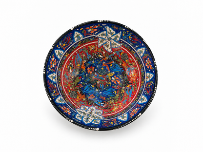 Moroccan Sapphire Blossom Artisan Handcrafted Bowl - Z122