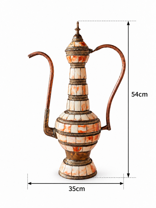 Thalverique Gilded Heritage Camel Bone Dallah