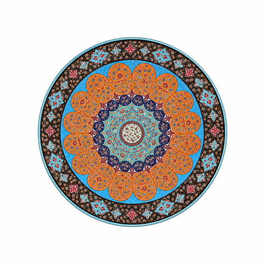 Zafrina Floral Medallion Moroccan Decorative Plate - (67cm)