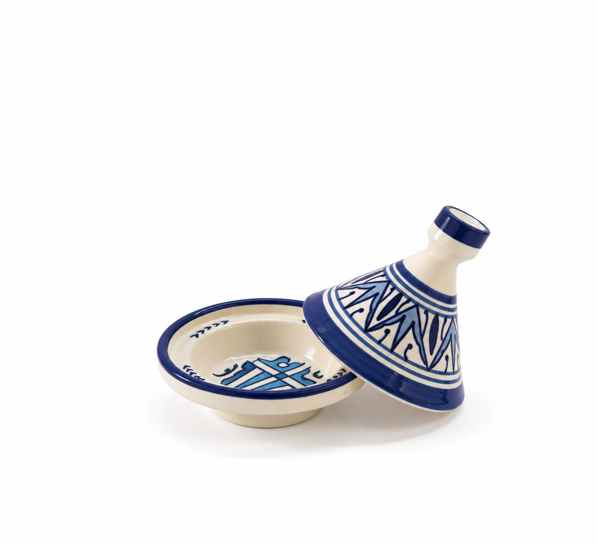 Handcrafted Moroccan Ceramic Mini Tagine Dish - M66