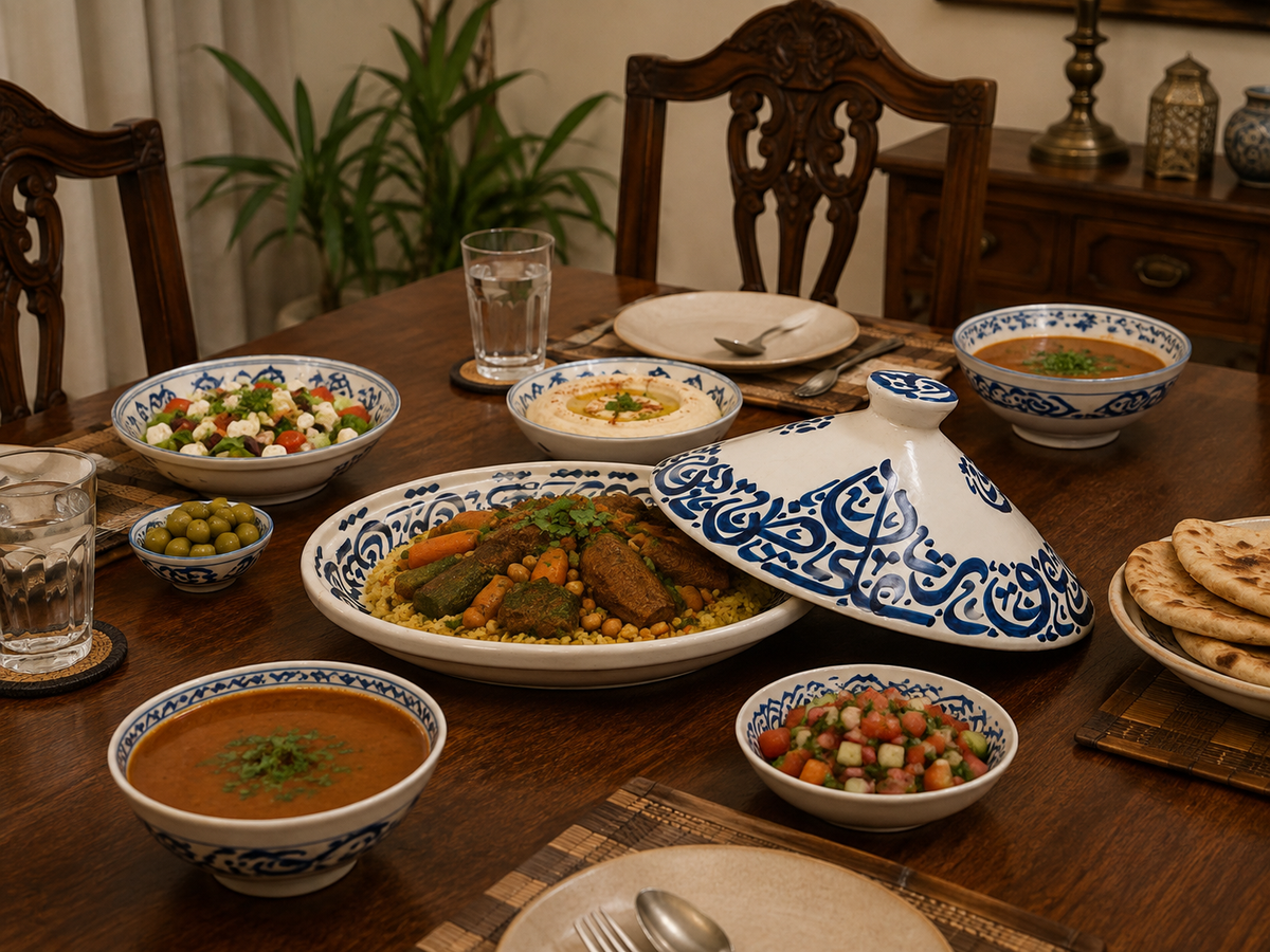 Moroccan Serving Oasis Tagine -M52 (02)