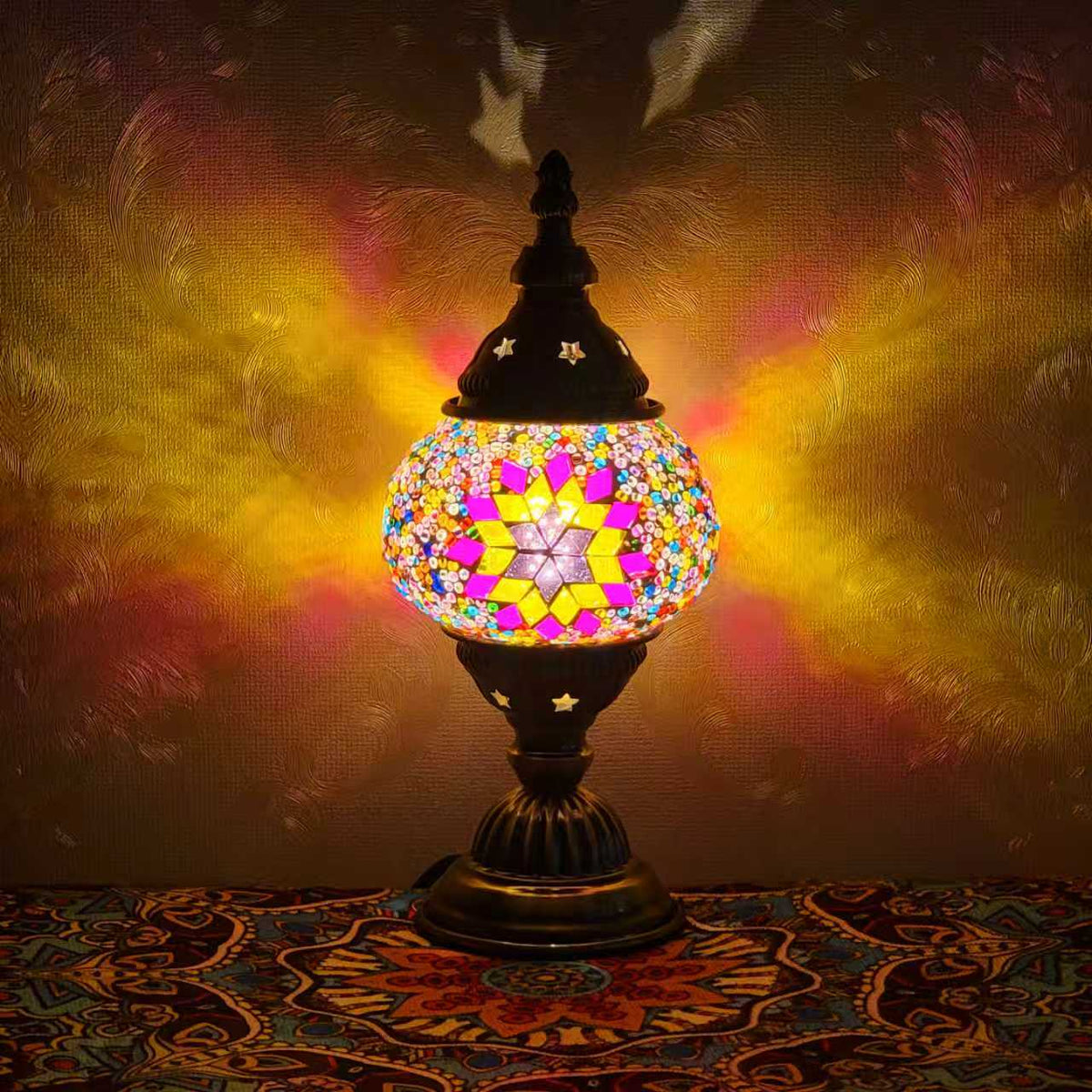 Turkish Table Mosaic Lamp - 3303-1T