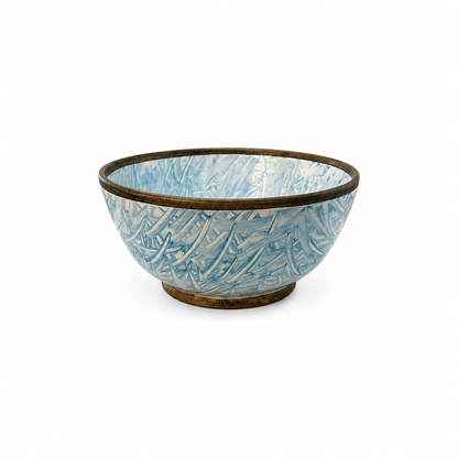 Moroccan Sapphire Wave Luxury-Copper Ceramic Handcrafted Basin
- M42