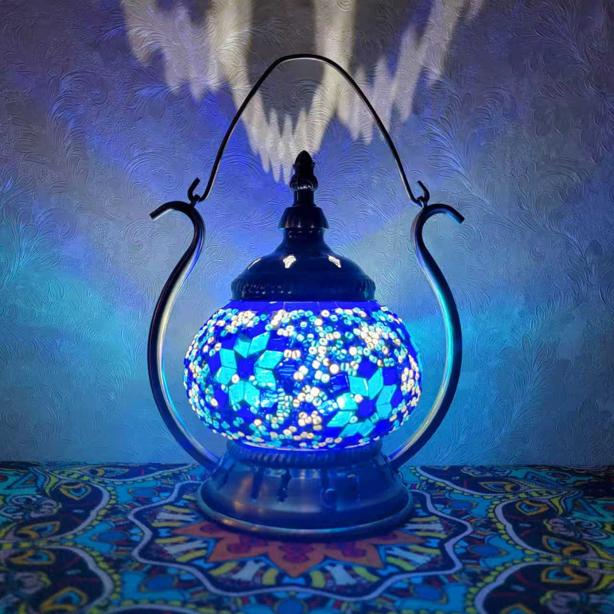 Elegant Turkish Mosaic Lantern - 2122-1T