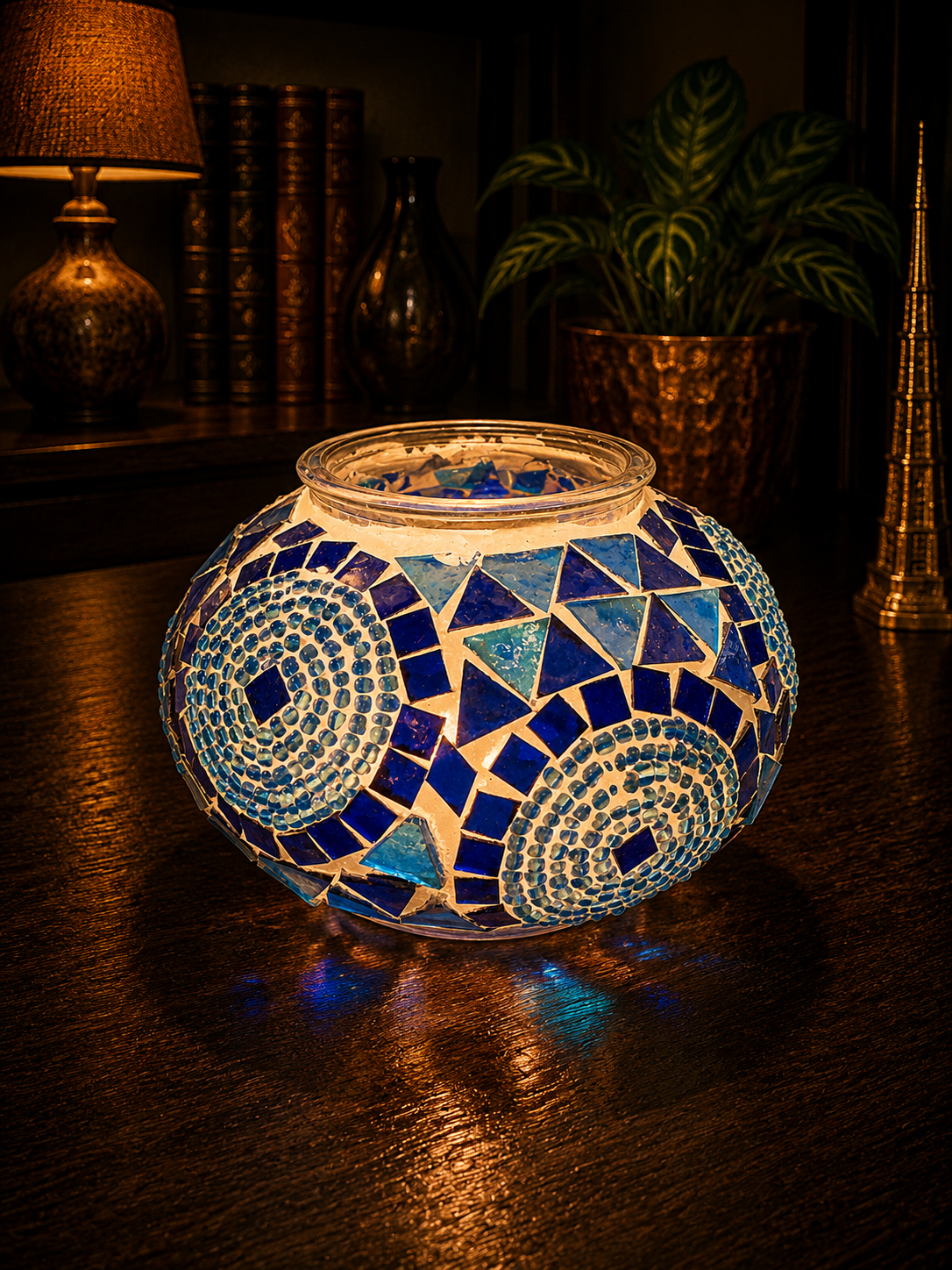 Elegant Turkish Mosaic Glass - (13cm)