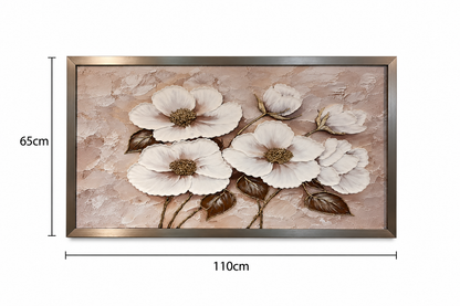 Blush Garden Serenity Decorative Wall Art Frame - (65x110cm)