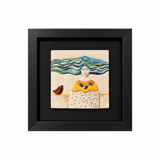 Elara by the Shore Decorative Wall Art Frame - (30x30cm)