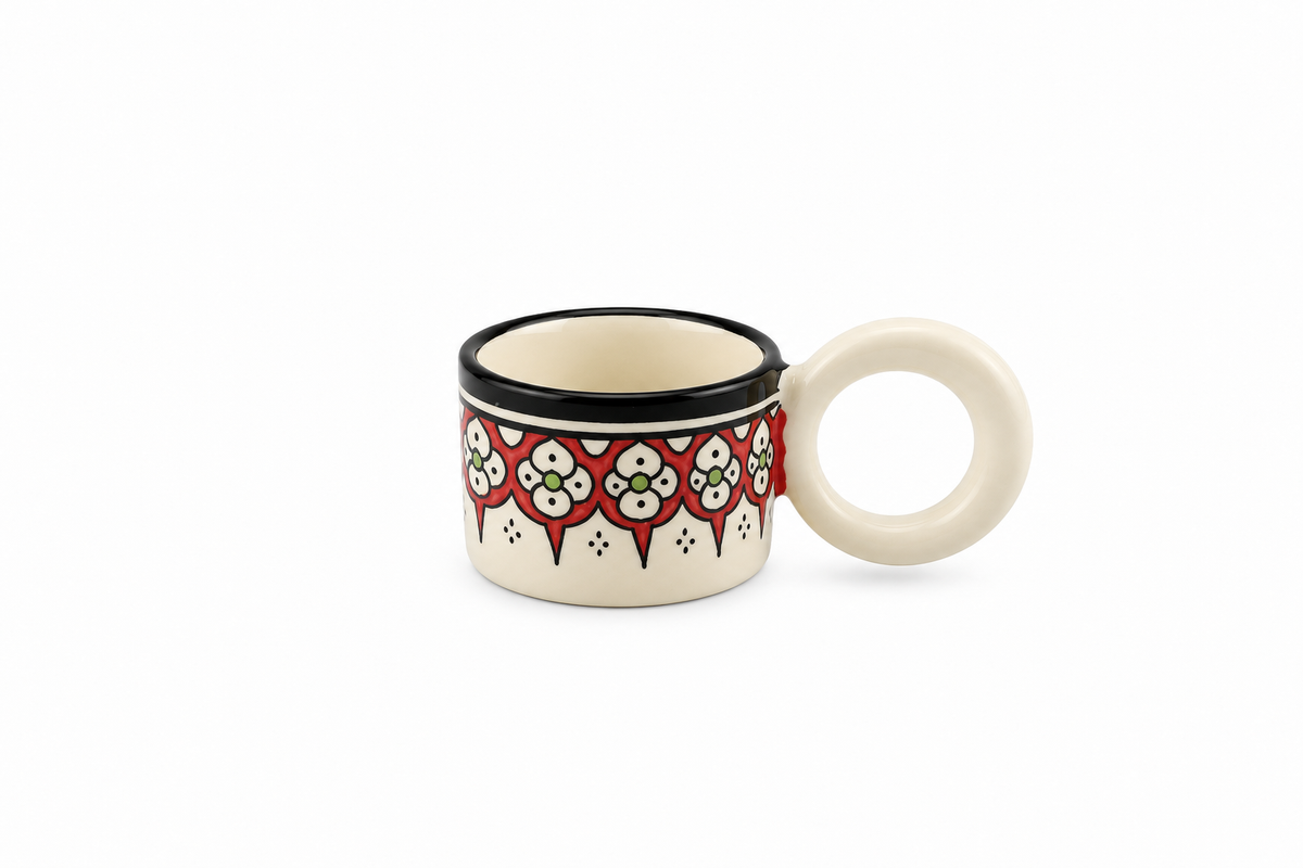 Cedra Artisan Ring Handle Handmade Mug - M17
