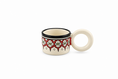 Cedra Artisan Ring Handle Handmade Mug - M17