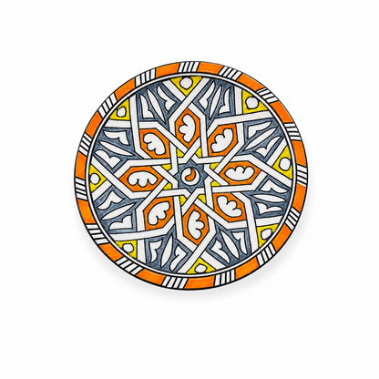 Handcrafted Moroccan Ceramic Style Plate-Decorative Tableware 21cm - M16