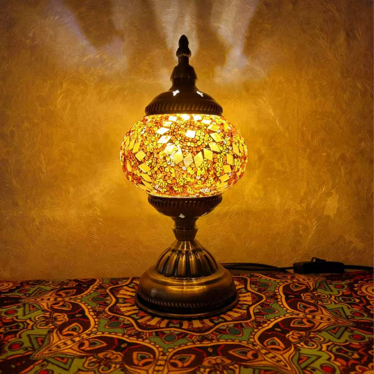 Turkish Table Mosaic Lamp - 3303-1T