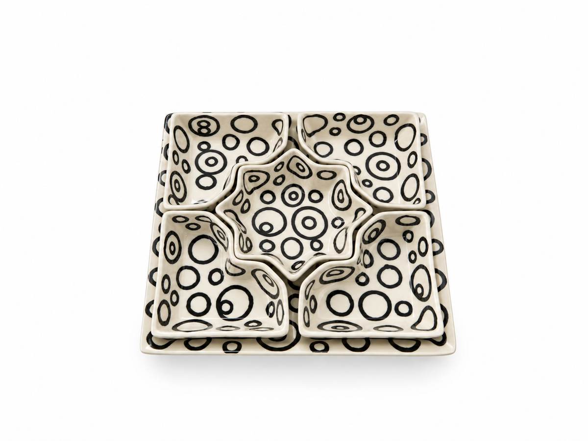 Luna Orbit Handcrafted 5-Piece Serving Set - M59