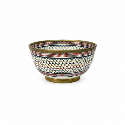 Imperial Mosaic Copper-Rim Vessel Basin - M41