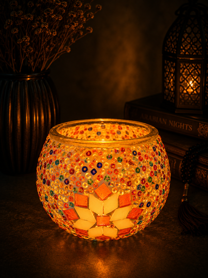 Noor Luxe Mosaic Candle Lamp Collection - 1000 (10cm)