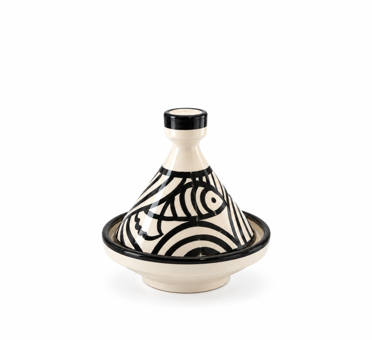 Handcrafted Moroccan Ceramic Mini Tagine Dish - M66