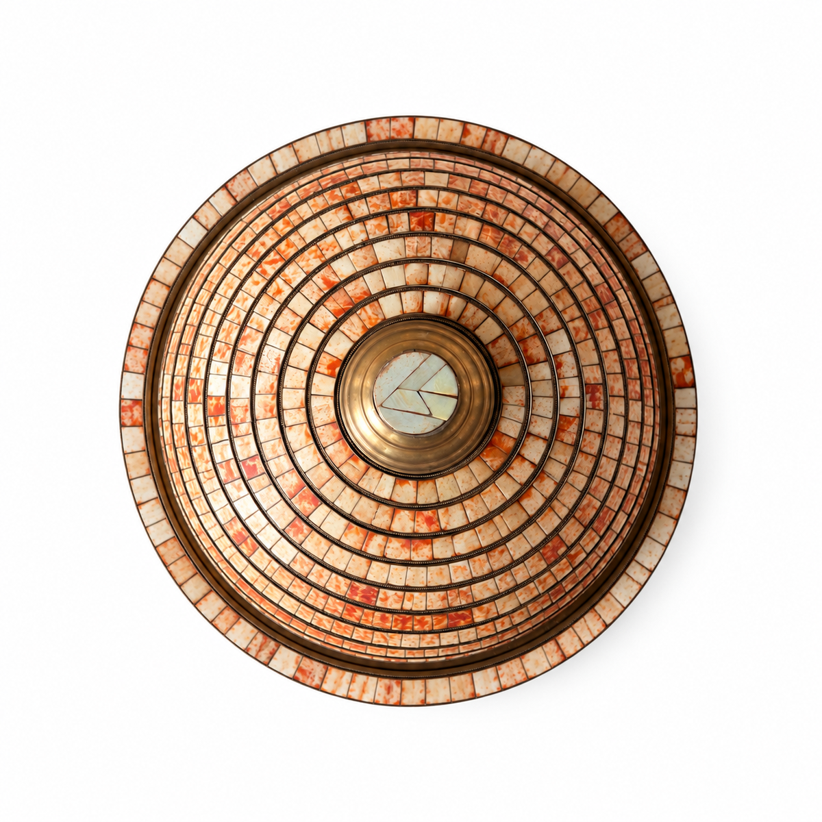 Zafrelle Amber Mosaic Platter - A72