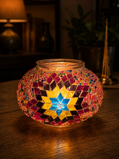 Elegant Turkish Mosaic Glass - (13cm)
