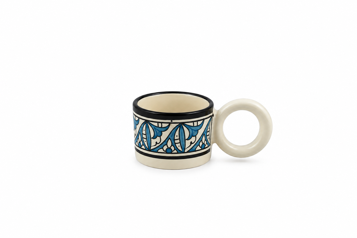 Cedra Artisan Ring Handle Handmade Mug - M17