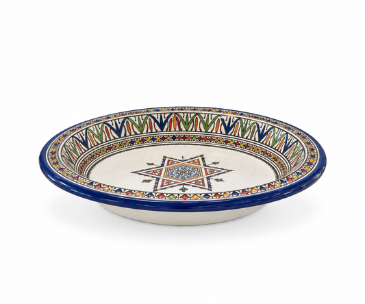 Andalusian Star Artisan Handcrafted Serving Plate - M3