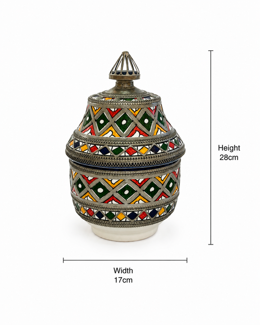 Alhambra Moroccan Treasure Jar - M145 (03)