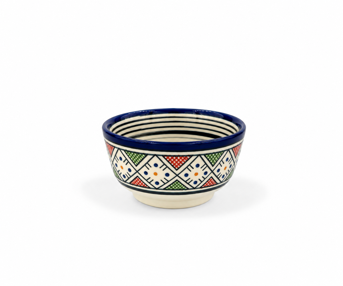 Kasbah Artisan Moroccan Handcrafted Table Ceramic Bowl - M72