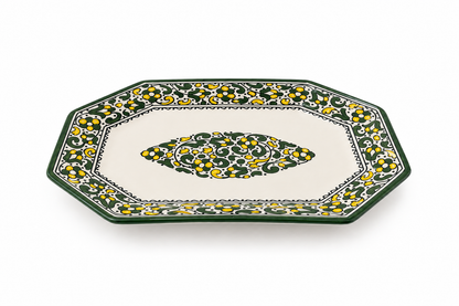 Handcrafted Octagonal Ceramic Serving Platter - M13