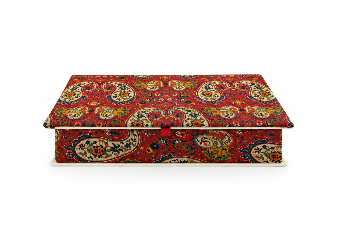 Imperial Paisley Termeh Treasure Box - (18x26cm)