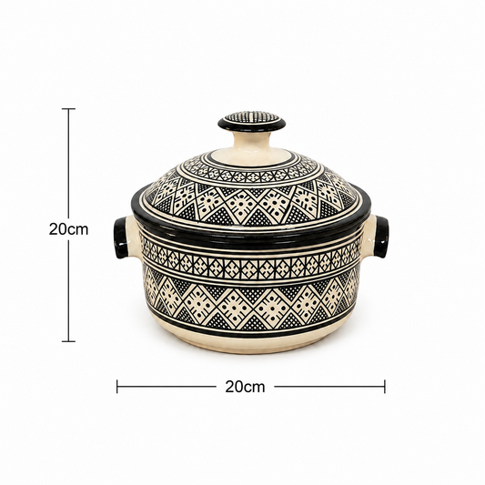 Handcrafted Ceramic Casserole Pot - M69 (08)