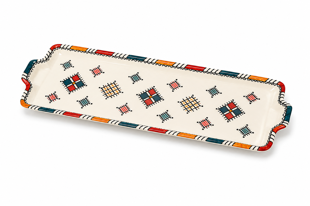 Casablanca Breeze Mosaic Serving Tray Decorative Platter - M14