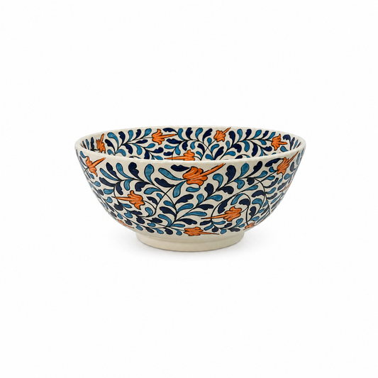 Royal Iznik Floral Ceramic Vessel Basin - M39