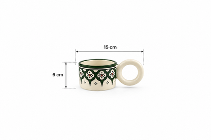 Cedra Artisan Ring Handle Handmade Mug - M17