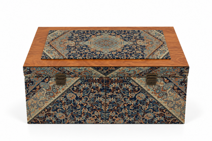 Firouzeh Woodcrest Termeh Keepsake Box - (30x50x22cm)
