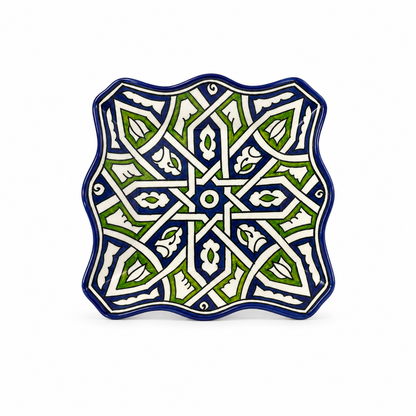 Moroccan Mosaic Mirage Square Ceramic Dish 20cm - M61