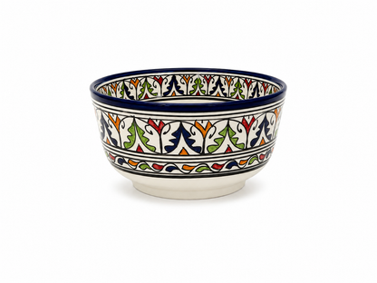 Traditional Hand-Painted Ceramic Bowl Artisan Decorative Serving Dish - M1 (05)