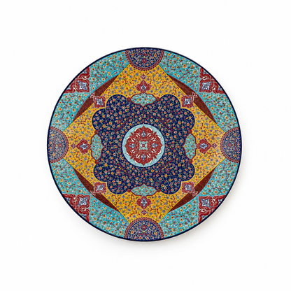 Veloura Oriental Medallion Moroccan Decorative Plate - (67cm)
