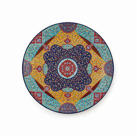 Veloura Oriental Medallion Moroccan Decorative Plate - (67cm)