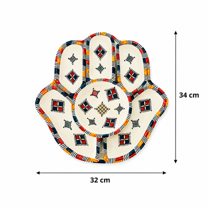 Nomad Heritage Hamsa Ceramic Serving Tray Set - M9