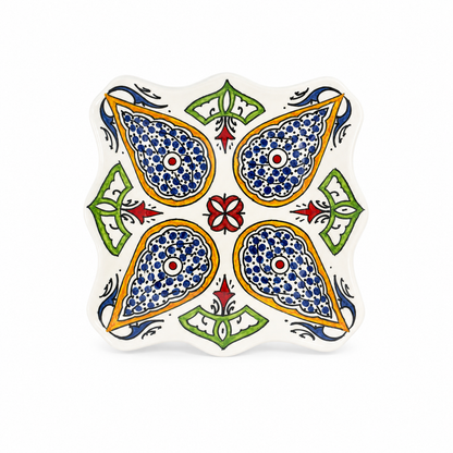 Moroccan Mosaic Mirage Square Ceramic Dish 20cm - M61