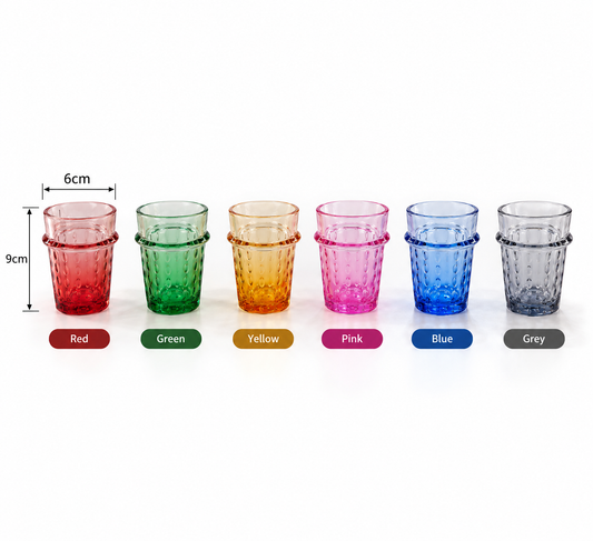 Zafina Prism Moroccan Tea Glass 12pcs Set - M162