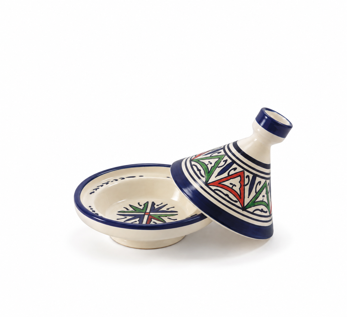 Handcrafted Moroccan Ceramic Mini Tagine Dish - M66