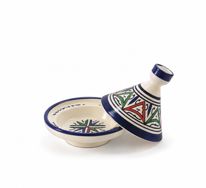 Handcrafted Moroccan Ceramic Mini Tagine Dish - M66