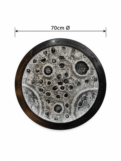 Lunar Crater Wall Art Lamp - (70 dia) Built in LED