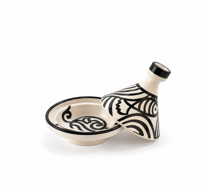 Handcrafted Moroccan Ceramic Mini Tagine Dish - M66