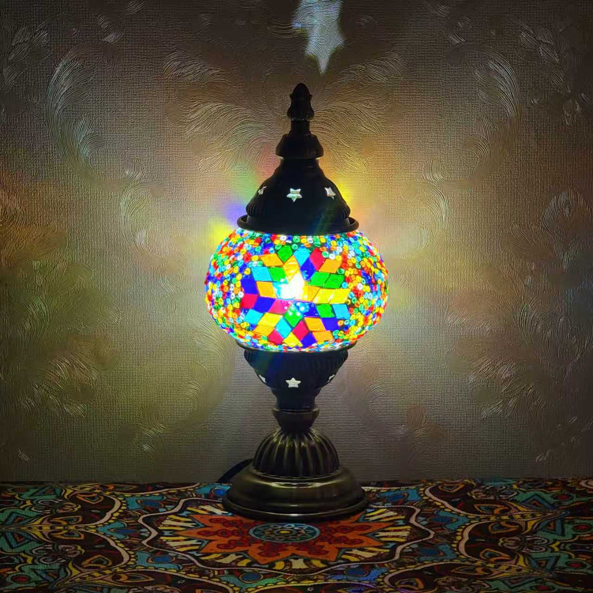 Turkish Table Mosaic Lamp - 3303-1T