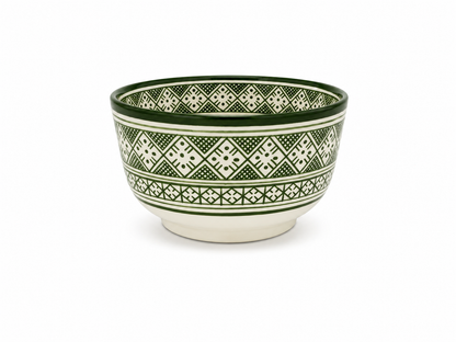 Traditional Hand-Painted Ceramic Bowl Artisan Decorative Serving Dish - M1 (10)
