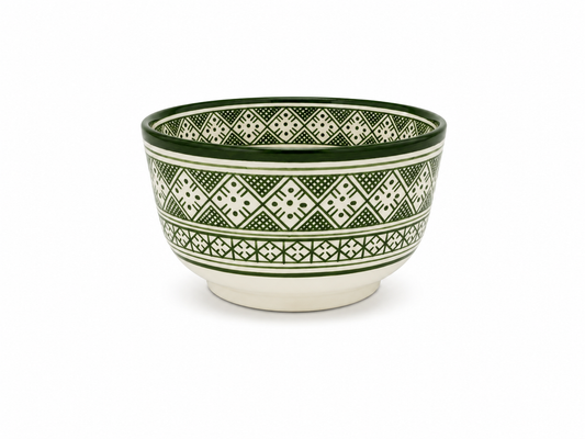Traditional Hand-Painted Ceramic Bowl Artisan Decorative Serving Dish - M1 (10)