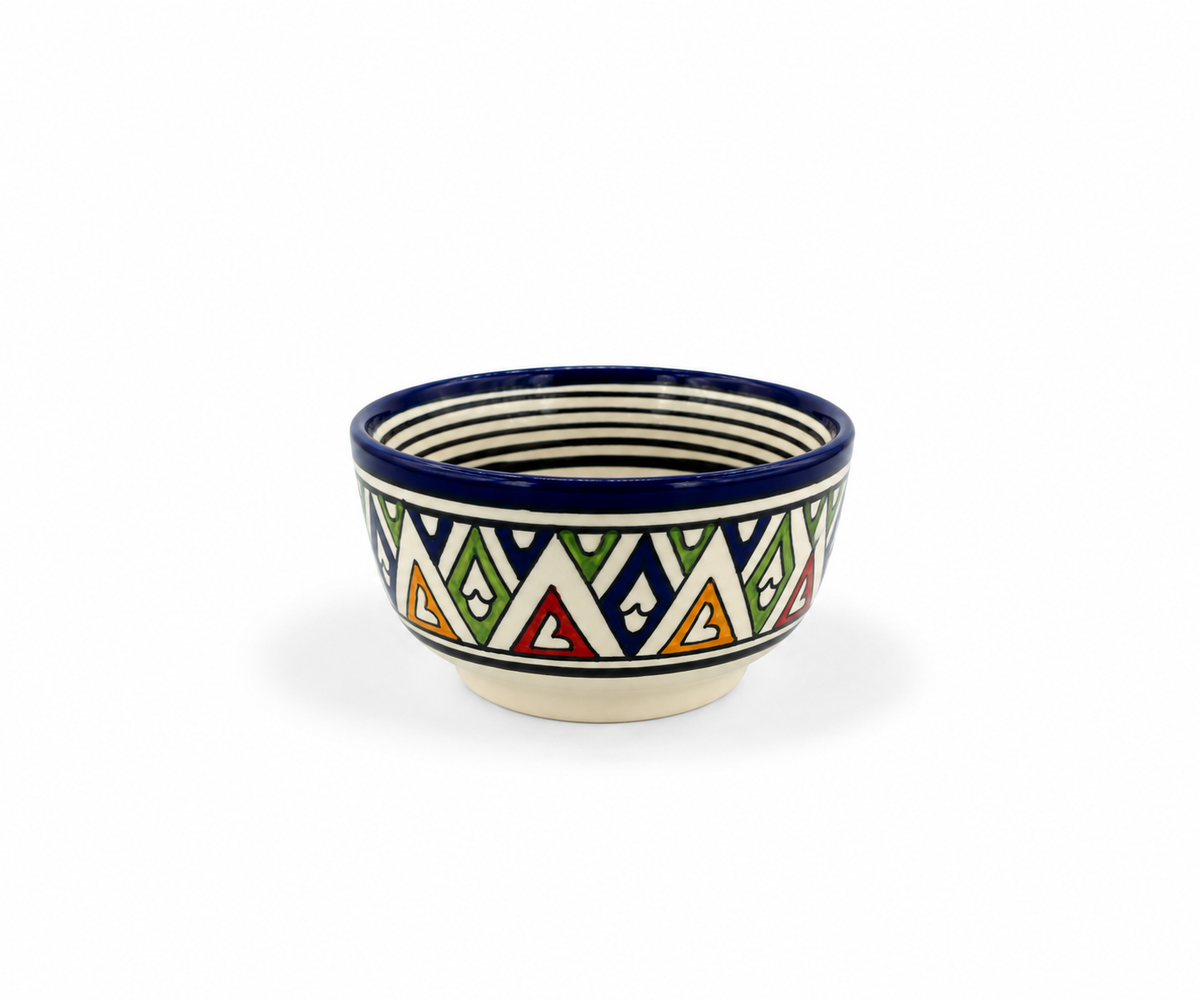 Kasbah Artisan Moroccan Handcrafted Table Ceramic Bowl - M72